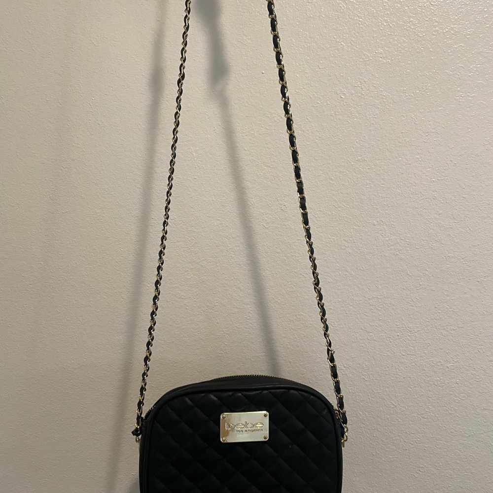 Black Quilted Crossbody Bag